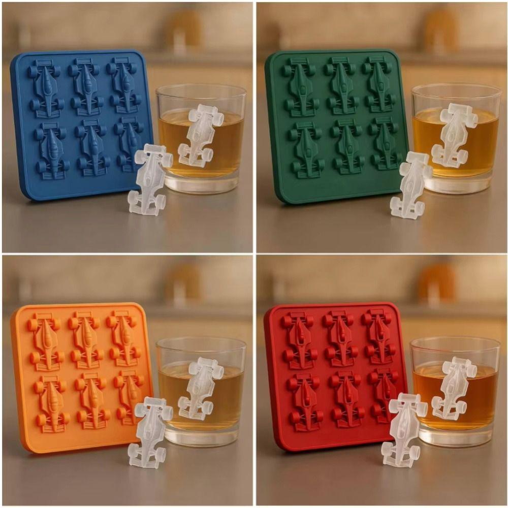 

Food-Grade Popsicle Molds 6-Cavity Ice Ball Mold Unique Ice Maker for Home Bar Use помаранчевий