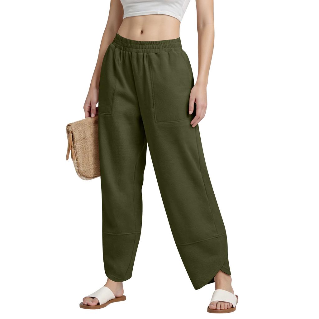Womens Sweatpants With Pockets Solid Color