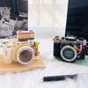 New Mechanical Retro Camera Men And Women Assembled Building Blocks Toy Model Ornaments Children's Holiday Gifts