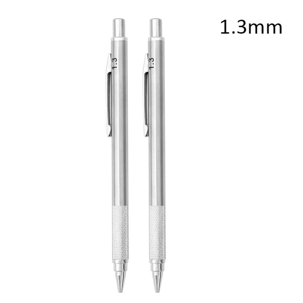 Full Metal Mechanical Pencil 0.3 0.5 0.7 0.9 1.3 2.0mm High Quality HB Automatic Pencils Writing School Pencils Office Supplies