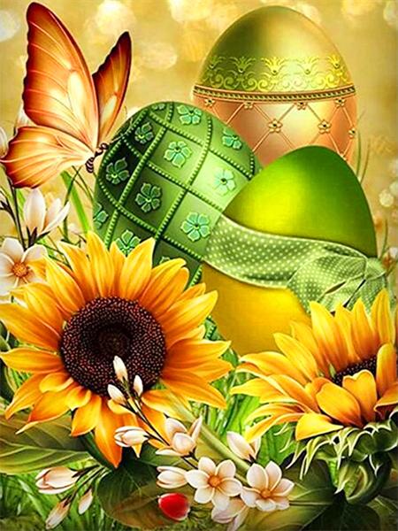 5d Diamant Malerei voller Bohrer Osterei Stickerei Mosaik Landschaft Kreuzstich Home Decor