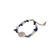 Lapis Lazuli Natural Baroque Special-Shaped Freshwater Pearl Bracelet Light Luxury Fashion Irregular Lapis Lazuli Bracelet Set