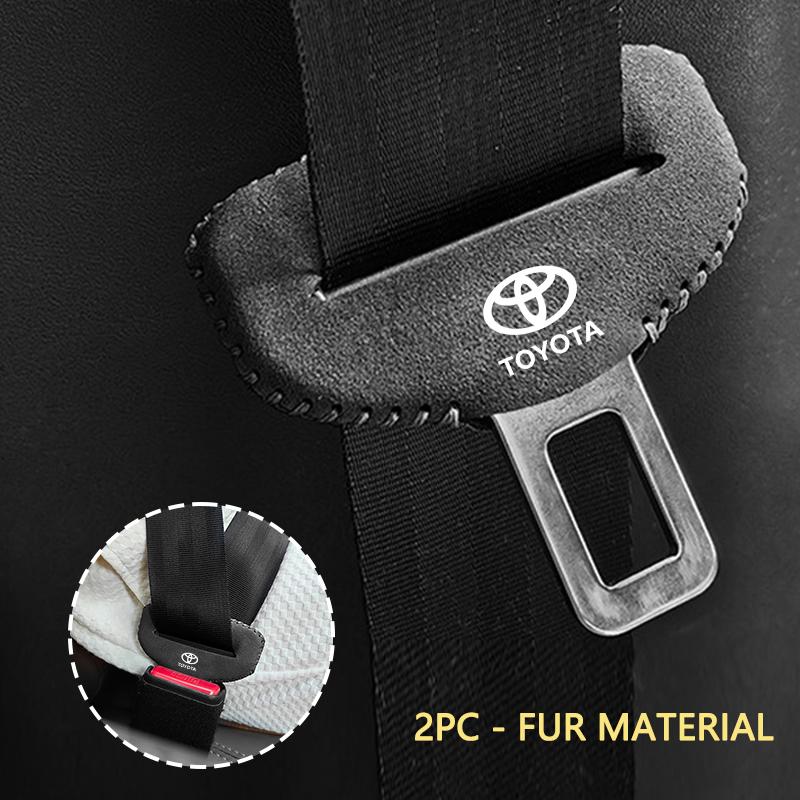 For Toyota Corolla Yaris Aygo Prius Camry Auris Universal Car Seat Belt Buckle Cover Protector Anti-collision Case Leather Wear