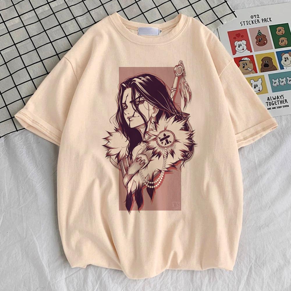 Dr Stone Top Tees Teen 2000s Trendy Aesthetic Colorful Anime Women Shirt Pastel Vintage Grunge Psychedelic Classic Harajuku
