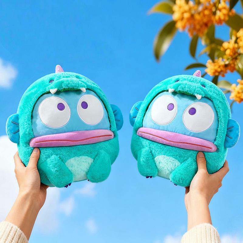 Ugly Fish To Dinosaur Plush Toy: Cute Half-Fishman Cushion and Mermaid Cloth Doll