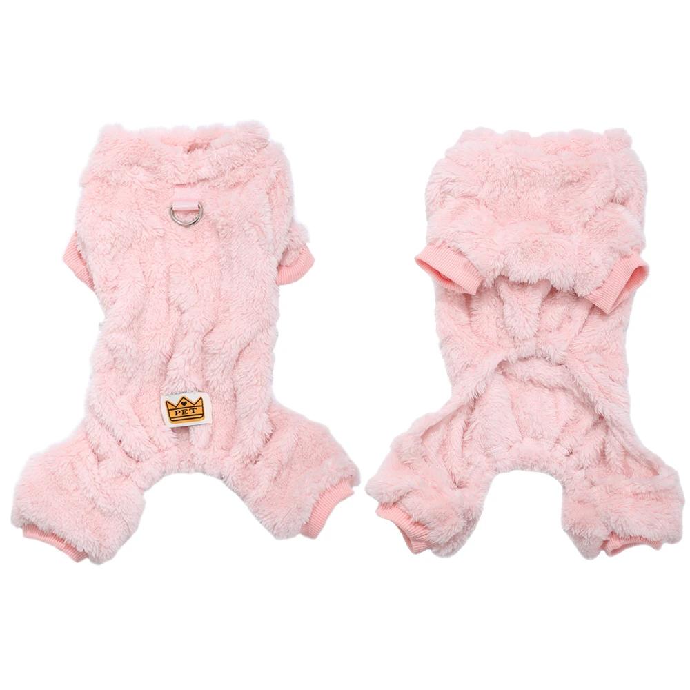 Pet Dog Jumpsuit for Small Medium Dogs Cats Winter Warm Fleece Dog Clothes Yorkshire Jacket Outfits French Bulldog Pug Clothing
