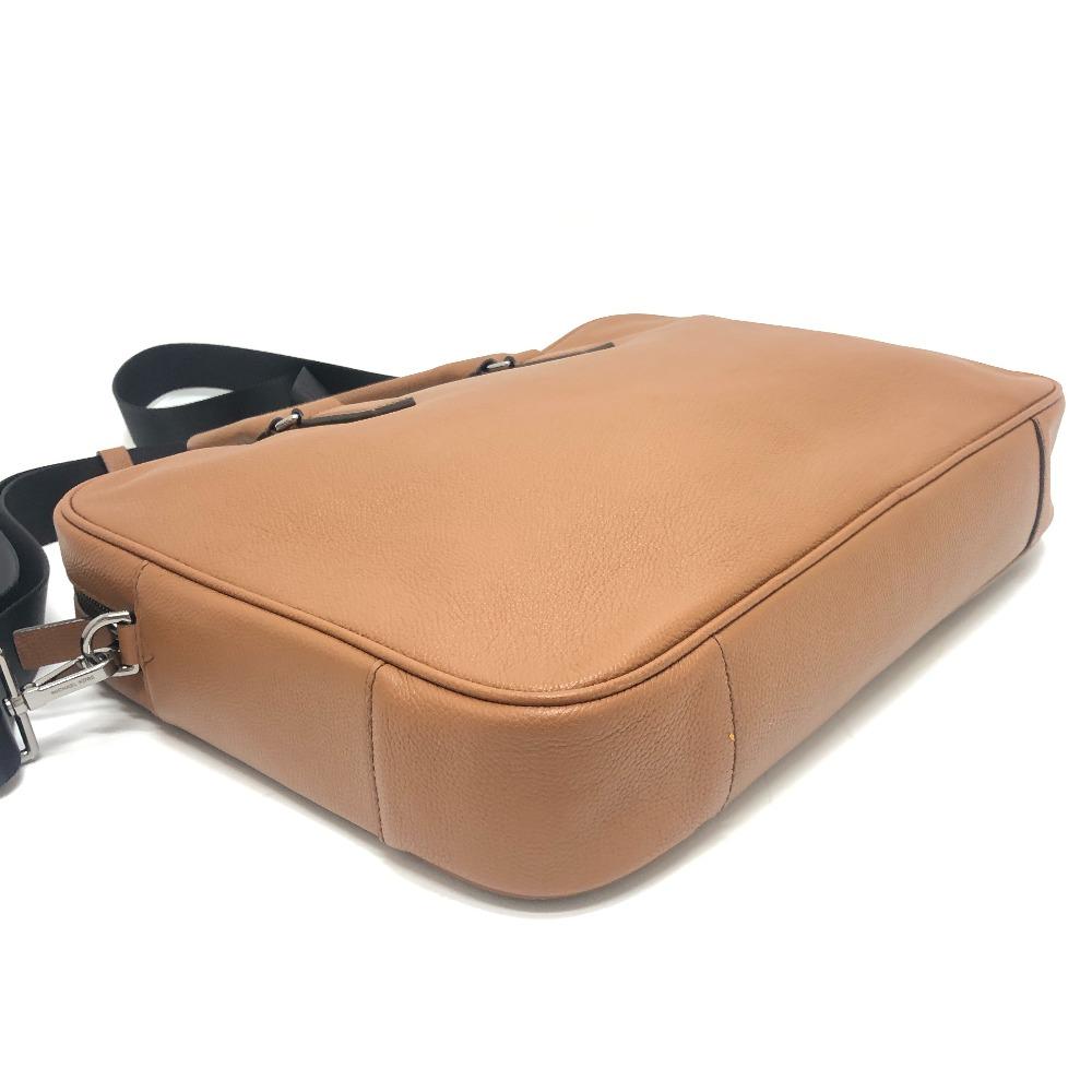 Michael Kors Logo Bag 2WAY Briefcase Document Bag Business Bag Leather Brown