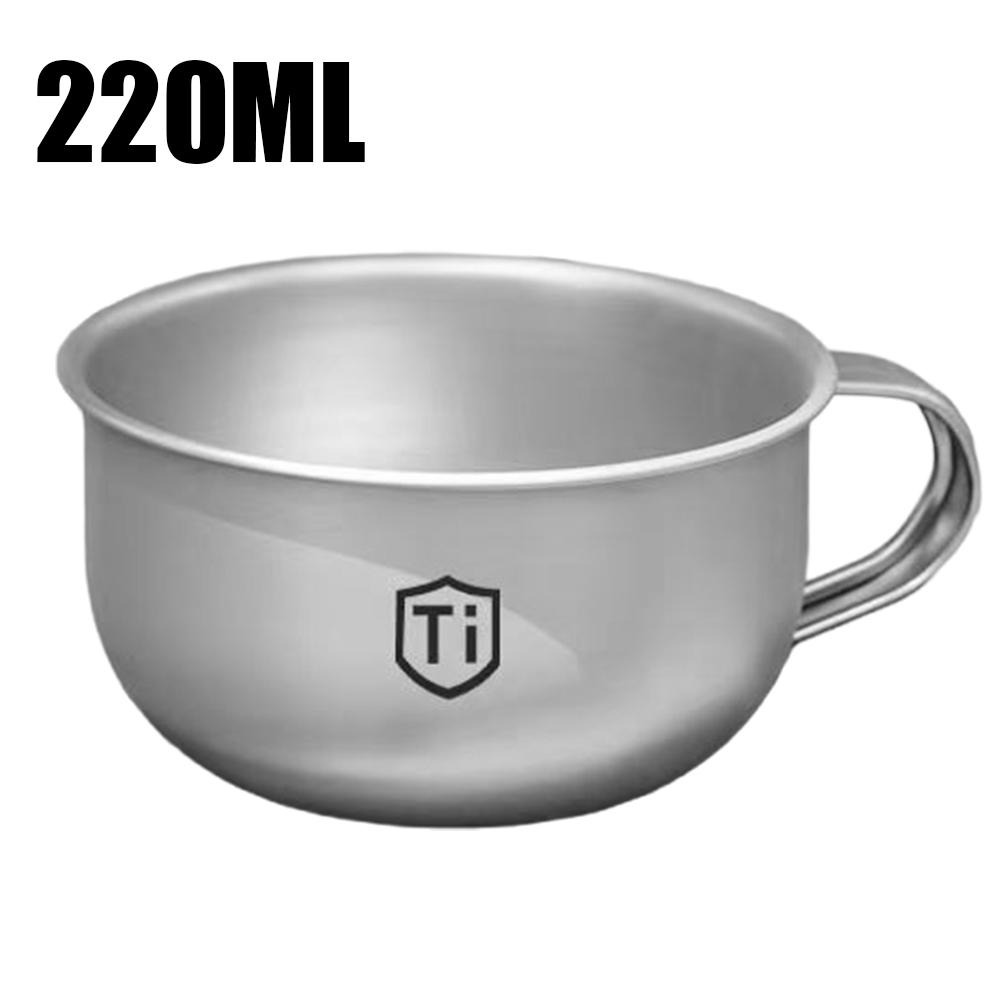 New MINI Camping Water Cup Titanium Alloy Portable Tea Coffee Cup Outdoor Kitchen Equipment Mountaineering Cups 80/220ml