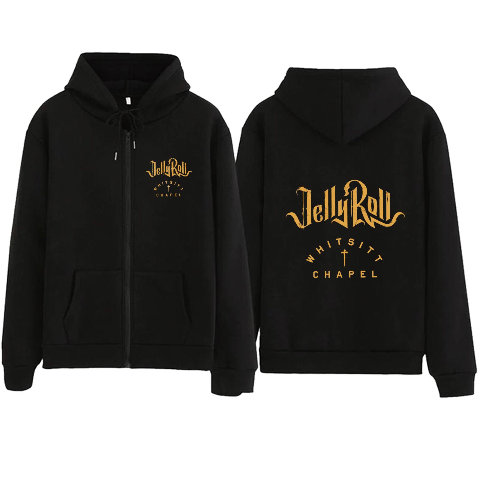 

Jelly Roll Whitsitt Chapel Pullover Tops Printing Music Fans Gift Hoodie Unisex Zipper Harajuku Streetwear Sweatshirts S