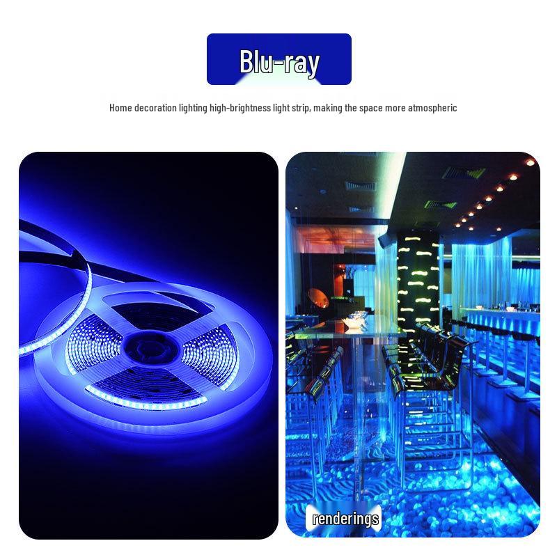 COB LED Linear Strip Light, Self-Adhesive, Recessed, 24V/12V for Living Room Ceiling