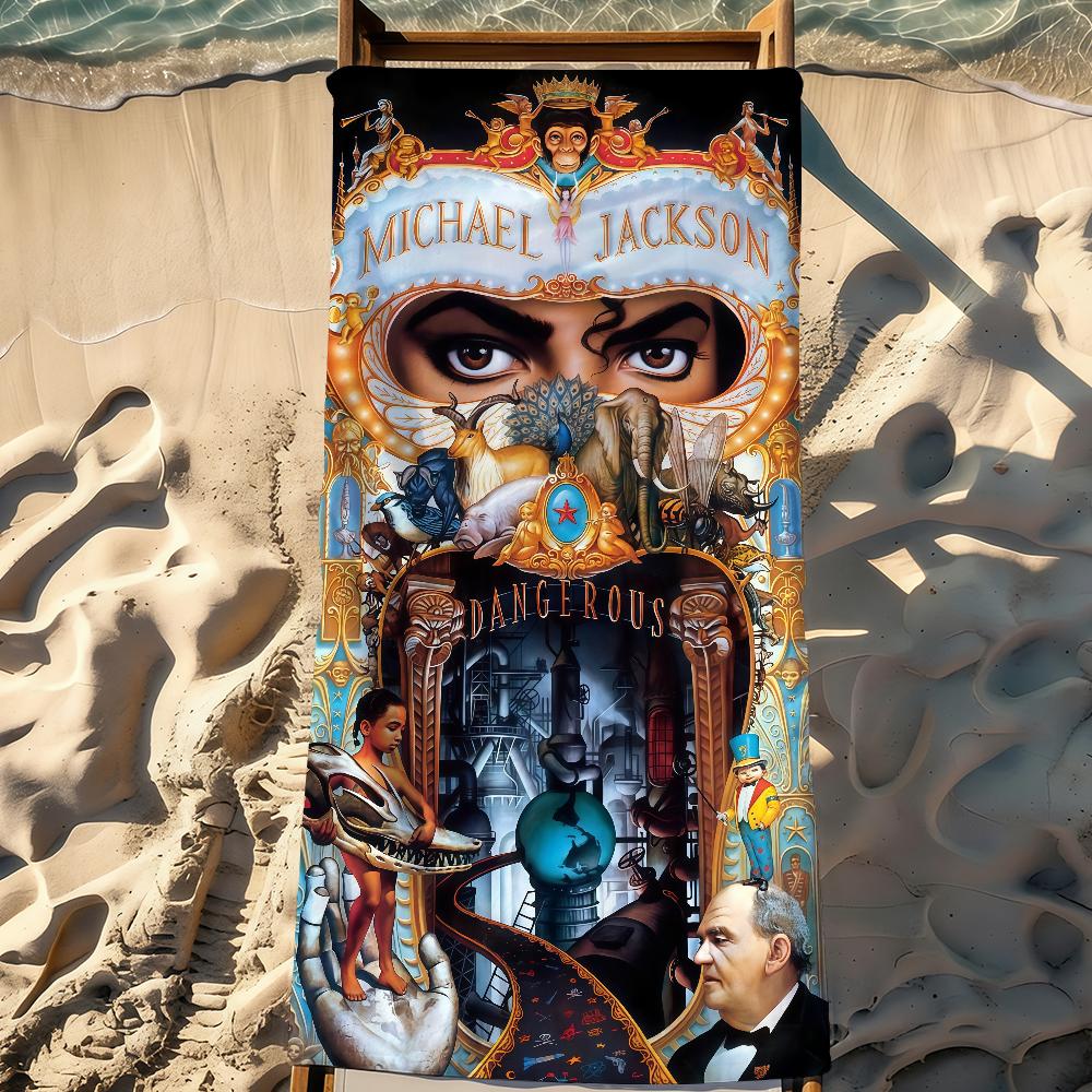 Hot Singer Michael J-Jackson Towel Sports Quick Dry Travel Camping Gear Sandproof Soft Light Large Beach Towel