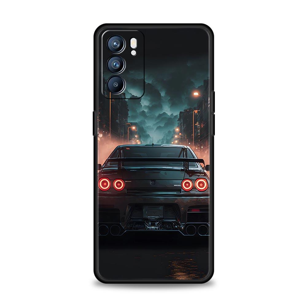 Чехол для телефона с спортивным автомобилем JDM Tokyo Drift для Oppo A54 A53 A52 A9 2020 A15 A95 A16 A76 A74 A12 Find X5 Reno7 Reno6 Pro Plus 5G Oppo Reno6 5G