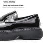 Men's Spring/Autumn 2025 Chunky Thick Sole Leather Loafers - Formal Big Head Style