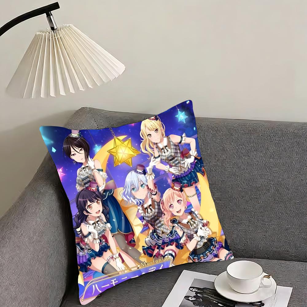 

BanG Dream! It s MyGO!!!!! Cushion Cover Reversible Plush Pillow Cover – For car, sofa, bedroom, perfect as a gift. 12x12Inch