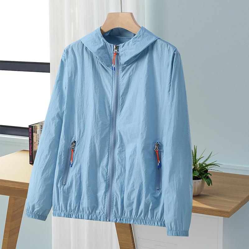 

Ветрозащитная, быстросохнущая, прочная, свободная, женская куртка, простая, красивая, с карманами на молнии, весенне-летняя одежда 7XL M синий