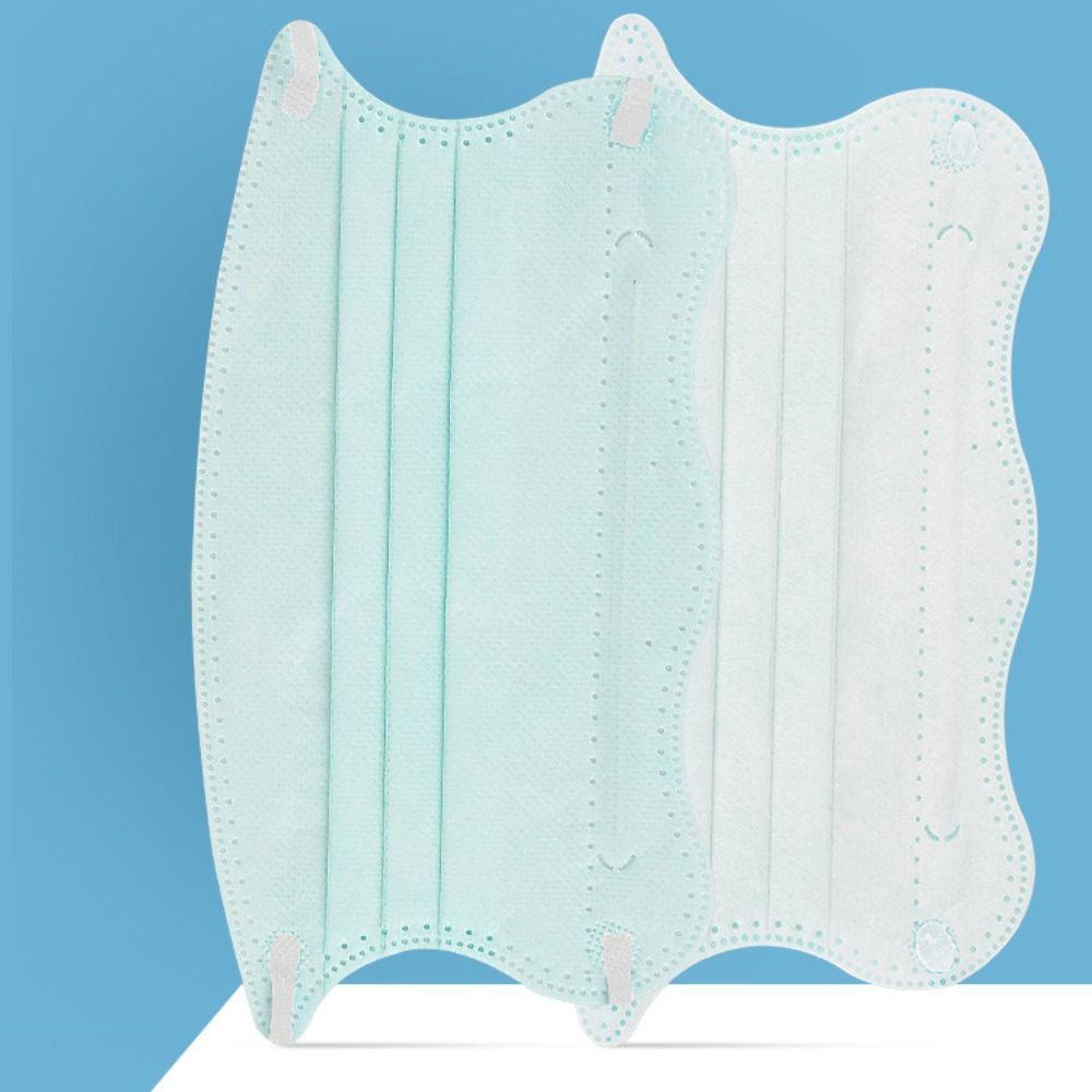 50pcs Morandi Color Anti Dust Mask V-face Protective Face Cover Women Female Disposable Face Mask