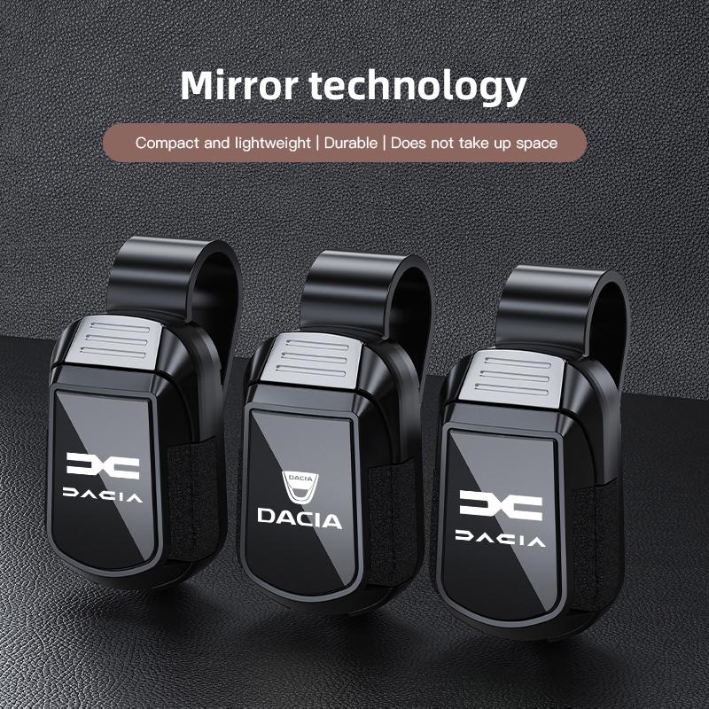 Clip Porta Occhiali da Sole per Auto Dacia Morsetto Parasole per Dacia Duster Logan Spring Sandero Stepway Dokker Lodgy Jogger MCV