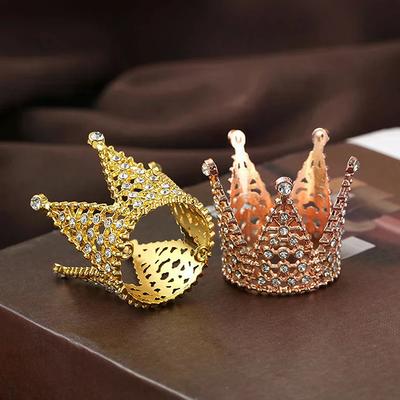 Mini Crown Alloy Princess Crown Kids Hair Accessories Birthday Festival Performance Party Cake Decorating Tool