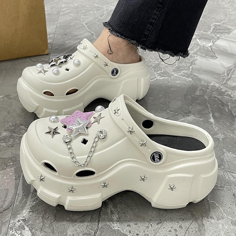 Women's Summer Height-Boosting EVA Non-Slip Closed Toe Slippers