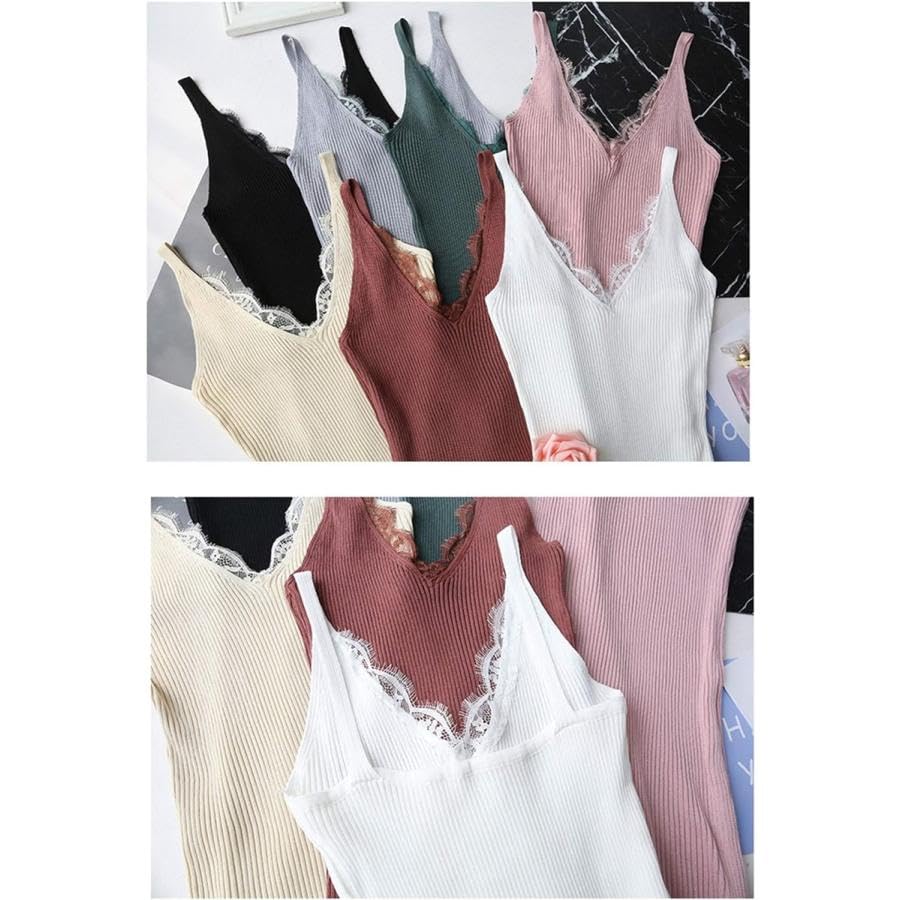 Beauty Salon Knit Tank Tight Bodycon Stretch [What's!?] Men's Costume, Women's Top, Sexy, Fit, Dress, ONEP-03 (White)