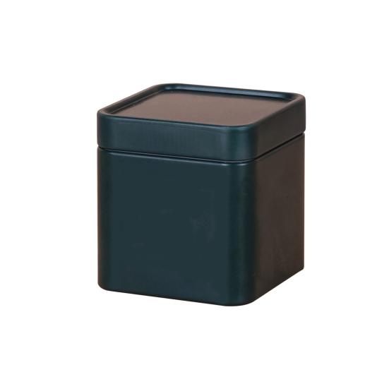 Storage Bin with Lid Dustproof Iron Mini Sturdy Loose Tea Bucket Household Supplies