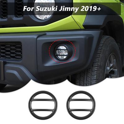 Car Front Fog Light Cover Trim Fog Lamp Guard for Suzuki Jimny 2019 Up Exterior Accessories  Aluminum Alloy