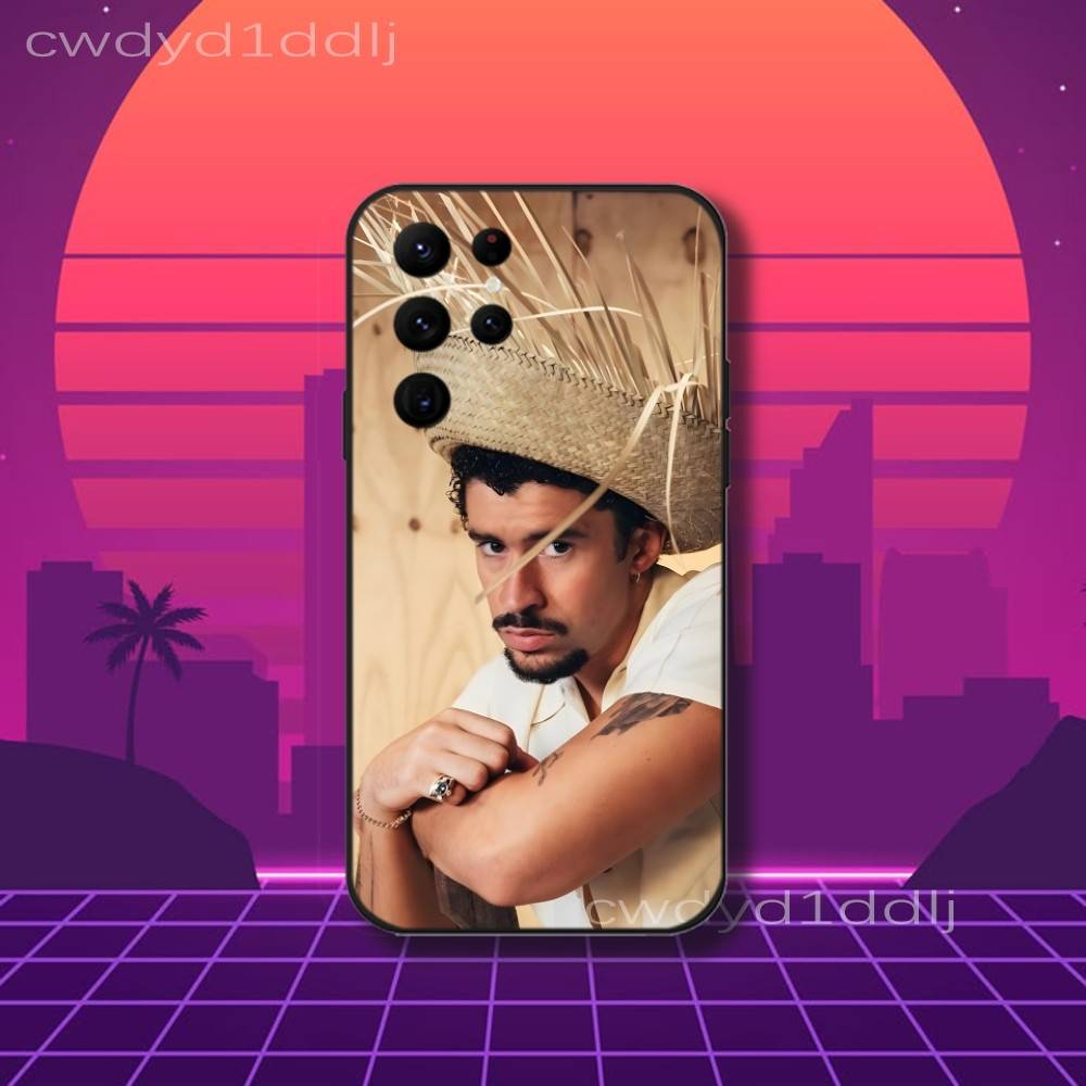 B-Bad Bunny DTMF Debi Tirar Mas Fotos Phone Case For Samsung S10,S21,FE,S21 ,S26,S25,S24,S23,Ultra,S9,S22,Plus Black Shockproof