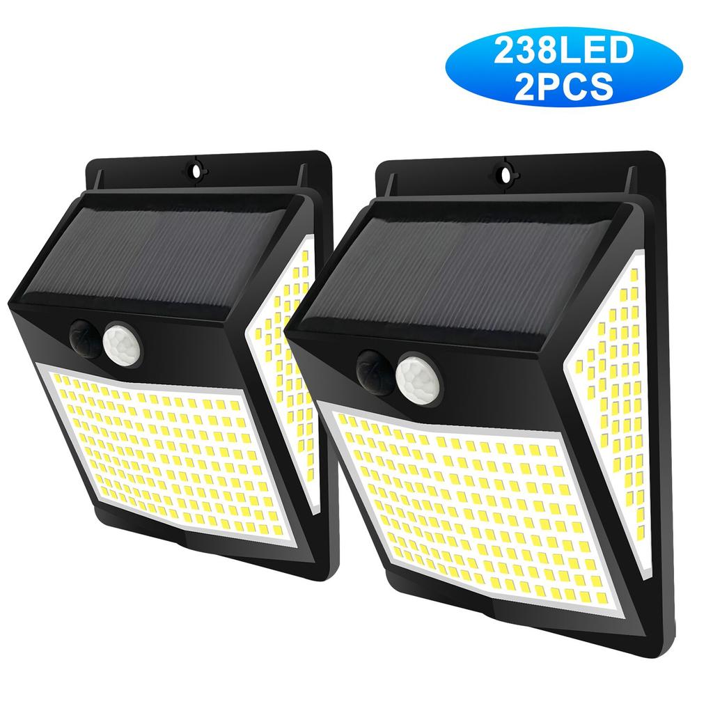 138/468/238 LED Solar Light Outdoor Waterproof for Garden Powered Sunlight Street Wall Light Security Lighting 3 Mode