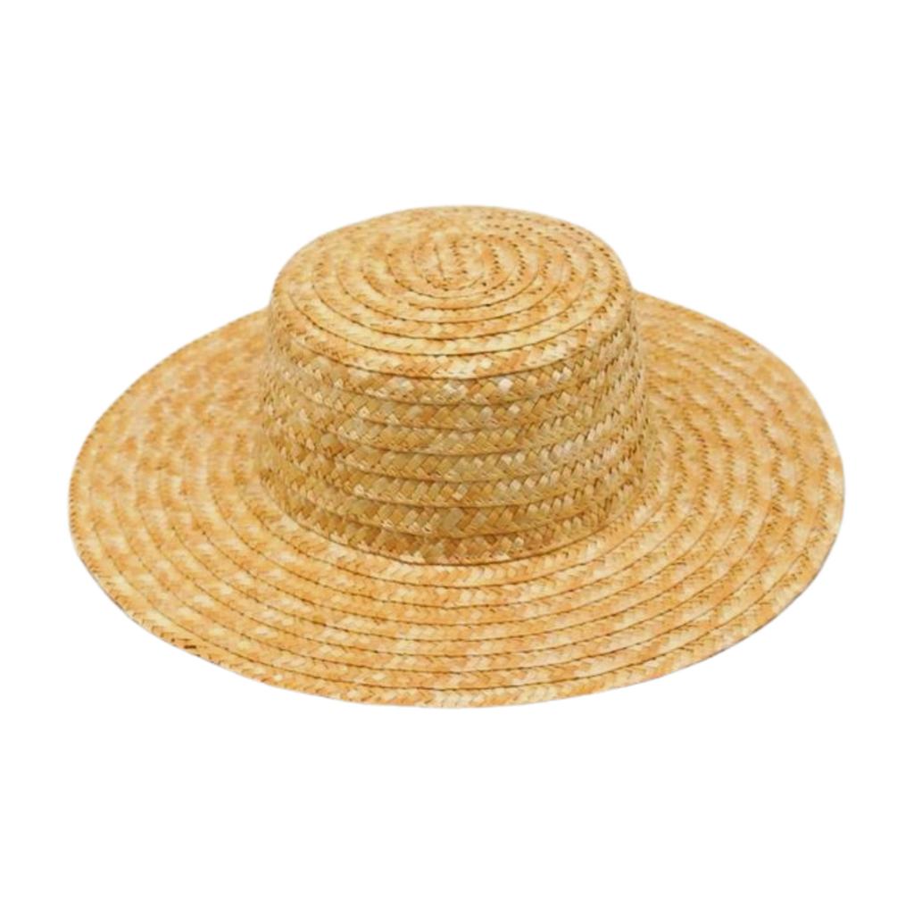 Big-Brimmed Dome Cowboy Straw Hat Ladies Summer Wheat Straw Sun Hat Straw Sun Hat Sunscreen Beach Hat
