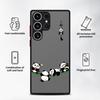 Cartoon Cute Panda Funda Back Phone Cover Case for Samsung Galaxy S26 S22 S21 Note 20 Ultra 10+ S23 FE S25 Ultra S24 Plus S20 FE