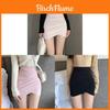 Womens High Waist Irregular Mini Skirt With Stretch Cotton Blend For Spring Casual Wear