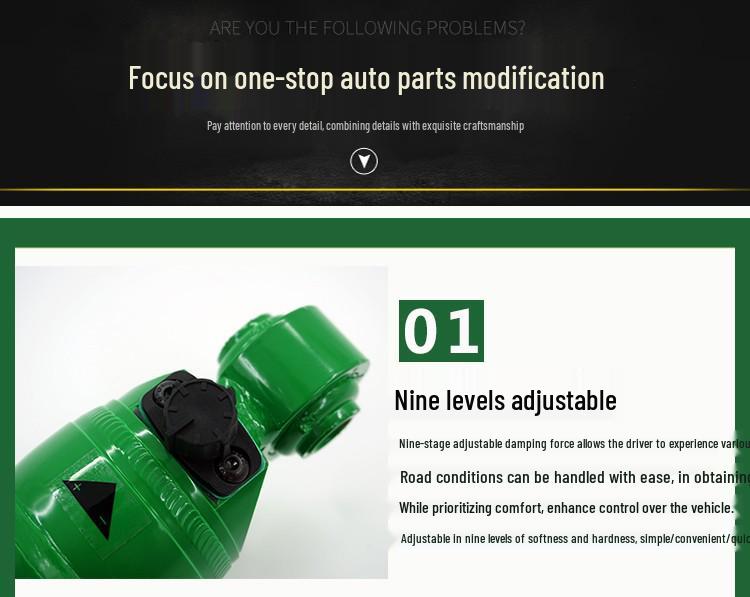 Foton Mars 7 Series Off-Road 2-Inch Lift Kit with Adjustable Shock Absorbers