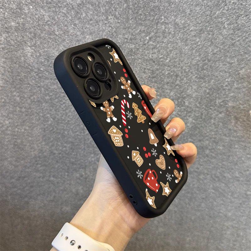 Süßes Weihnachtsmuster Weiche Handyhülle Für iPhone 17 Pro MAX 16 16 14 13 12 11 Pro Max 17 Air Cover