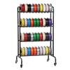 3D Printer Filament Storage Rack, 4 Tier Heavy Duty Storage Shelf, Rolling Filament Spool Holders Racks with Wheels, Filaments Organzied for 3D