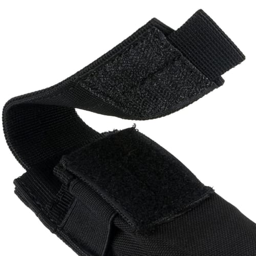 No-Brand Tactical Military Flashlight Torch Belt Holster Holder Case Pouch Available In 5 Colors - Black