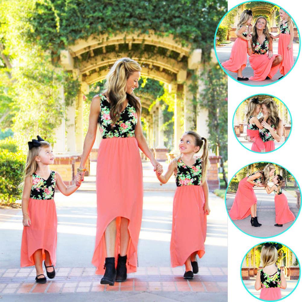 US Family Matching Outfit Ropa de madre e hija Vestido baby girl Hobo Dress  comprar a buen precio — entrega gratuita, reseñas reales con fotos — Joom