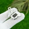 Black Tourmaline Rough Stone 925 Sterling Silver Boho Mother Bezel New Pendant