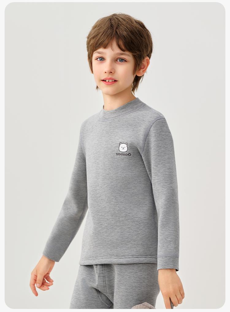 Yingshi Boys' Windproof and Warm Versatile Skin Friendly Thermal Underwear Set