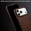 Premium Crocodile Leather Case For Iphone 17 Pro Max 16 14 15 Plus 16e 13 12 Mini 11 7 8 XR X XS Max Air Phone Case Back Cover