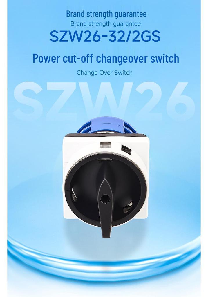 Zhuochao SZW26-32/2GS Gray Two-Position Power Disconnect/Changeover Switch