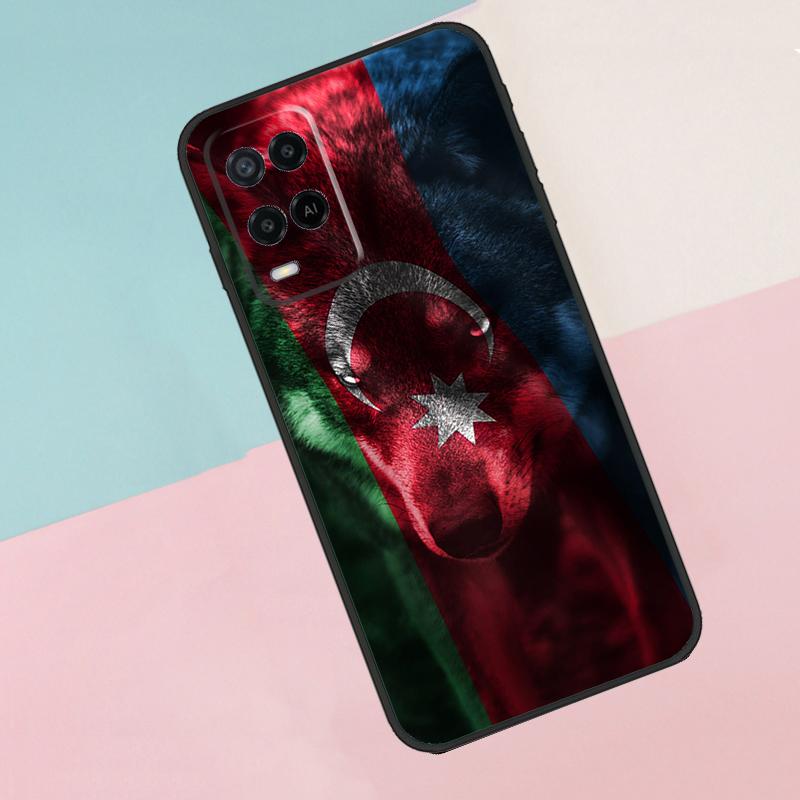 

Azerbaijan Flag For Oppo A40 A60 A80 A18 A38 A58 A78 A98 A79 A16 A76 A96 A15 A74 A94 A54 A77 A17 Phone Case OPPO A54 4G