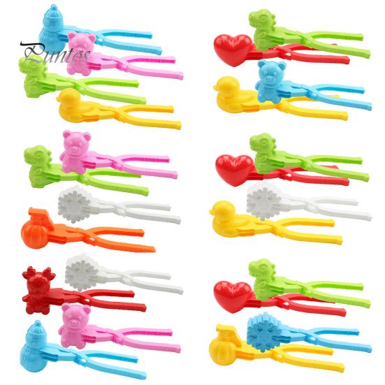 Snowball Makers 1 Set Making Clips Low-temperature Resistant Cartoon Mould Entertainment Children Winter for Snow