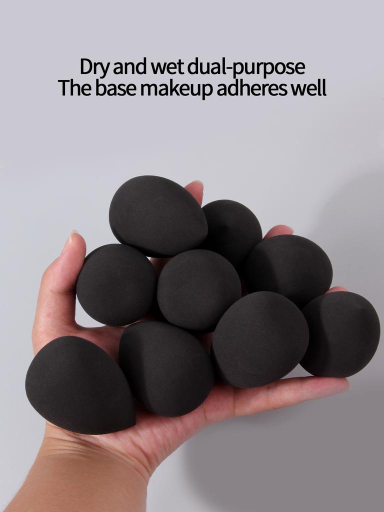9PCS Multi-functional beauty egg makeup sponge set Foundation liquid Concealer Special sponge Powder puff for dry and wet use