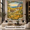 Autumn Harvest (81) Theme Wall Tapestry Customized With Name Text Personalized Hanging Tapestry For Bedroom Living Room Decor