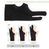 [C]Black 2 Finger Anti-Fouling Glove For Any Graphics Drawing Tablet Right And Left Hand Artist Drawing