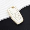 Tpu Car Key Case Cover Shell Fob For Ford Edge Fusion Mustang Explorer F150 F250 F350 Ecosport Protector Car Key Holder Keychain