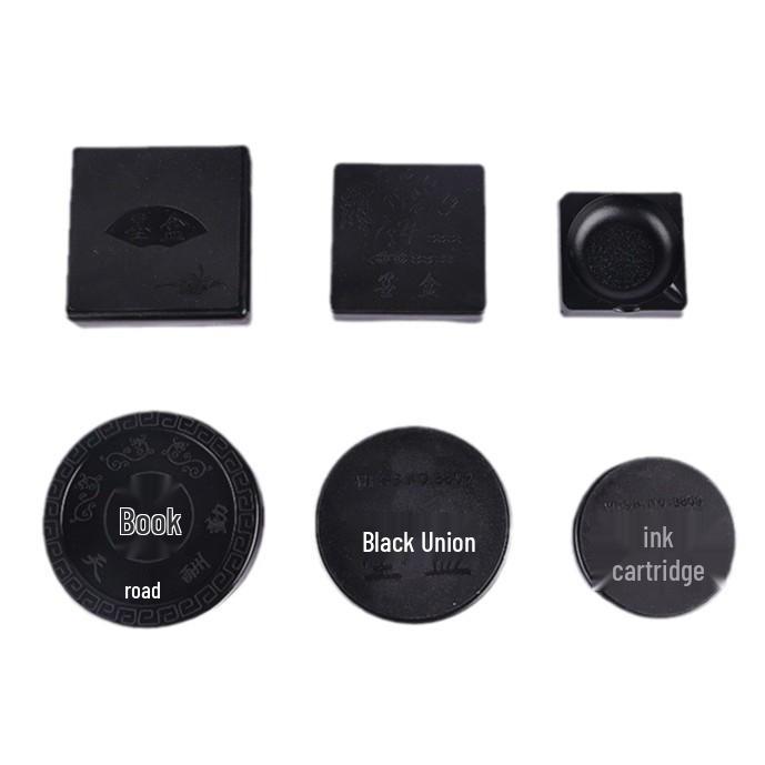 Portable Student Calligraphy Inkstone with Lid - Anti-drying, Multi-purpose Cartridge