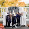 1pc Addams Family Wednesday4 Theme Blanket - Digital Print, Polyester, Cozy for All Seasons, Perfect for Outdoor, and Travel