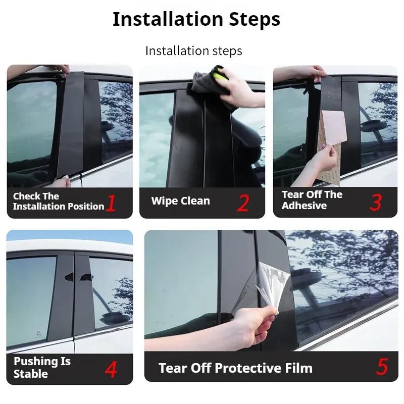 Car Pillar Posts Door Window Cover For Kia Forte Sedan/Hatchback K3 Cerato - Trim Decorative Stickers Accessories
