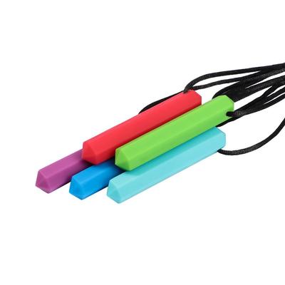 Kauanhänger, Anti-Autismus, ADHS, beißende, zähe Halskette, Beißring, Halskette, sensorisches Kauspielzeug zum Zahnen